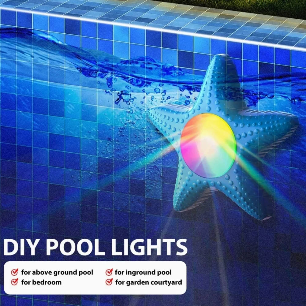 New in box! Starfish LED Immersive pool light waterproof starfish